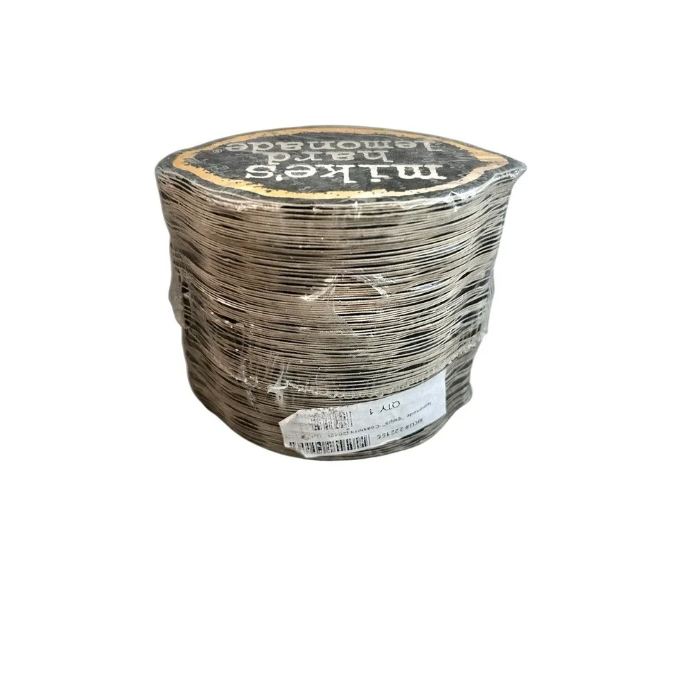Mike's Hard Lemonade Coasters 100 Cardboard Summer Barware Beach‎ Party New